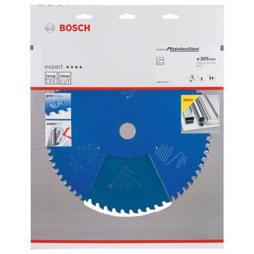 Bosch Accessories Expert for Stainless Steel 2608644285 Körfűrészlap 305 x 25.4 x 2.2 mm Fogak száma (collonként): 60 1 db