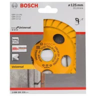   Bosch Accessories 2608201231 Gyémánt edény Legjobb az univerzális turbóhoz, 125 x 22,23 x 5 mm, sárga Best for Universal 125 mm 1 db