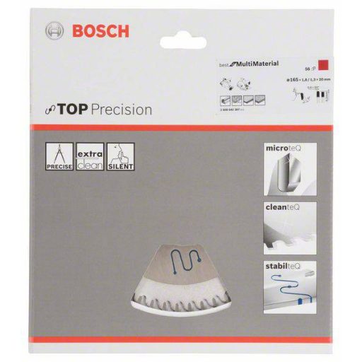 Bosch Accessories Top Precision Best for Multi Material 2608642387 Körfűrészlap 165 x 20 x 1.3 mm Fogak száma (collonként): 56 1 db