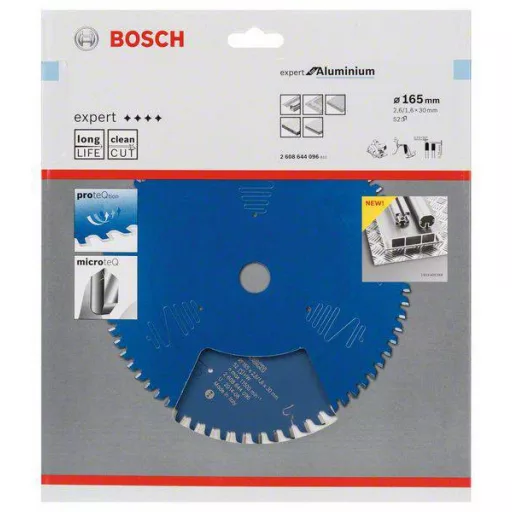 Bosch Accessories Expert for Aluminium 2608644096 Körfűrészlap 165 x 30 x 1.6 mm Fogak száma (collonként): 52 1 db
