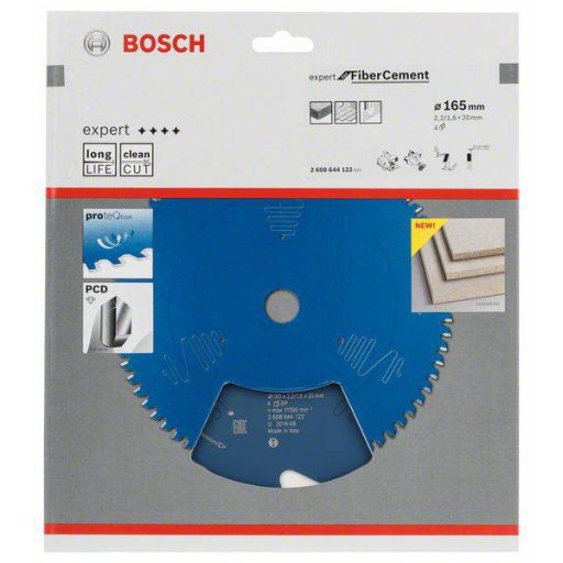Bosch Accessories Expert for Fiber Cement 2608644122 Körfűrészlap 165 x 20 x 1.6 mm Fogak száma (collonként): 4 1 db