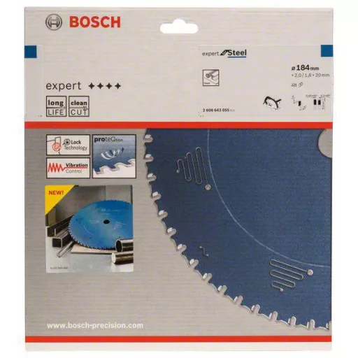 Bosch Accessories Expert for Steel 2608643055 Körfűrészlap 184 x 20 x 1.6 mm Fogak száma (collonként): 48 1 db