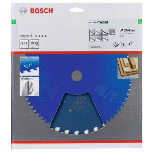 Bosch Accessories Expert for Wood 2608644341 Körfűrészlap 254 x 30 x 1.8 mm Fogak száma (collonként): 32 1 db
