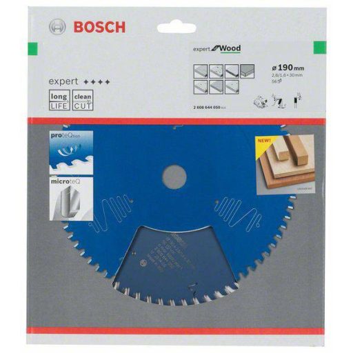Bosch Accessories Expert for Wood 2608644050 Körfűrészlap 190 x 30 x 1.6 mm Fogak száma (collonként): 56 1 db