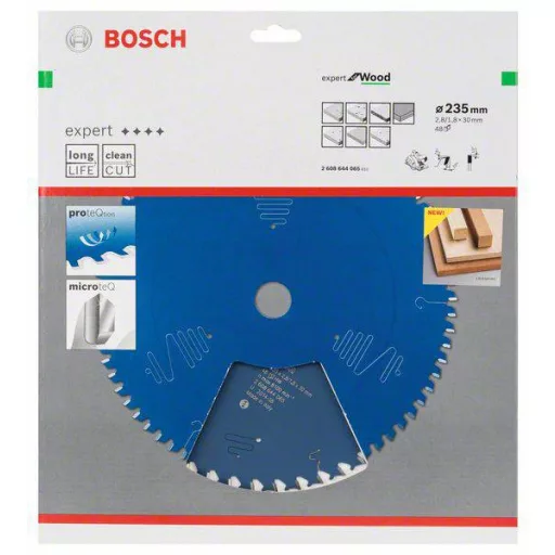Bosch Accessories Expert for Wood 2608644065 Körfűrészlap 235 x 30 x 1.8 mm Fogak száma (collonként): 48 1 db