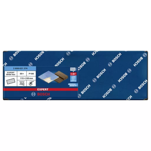 Bosch Accessories M480 2608621274 Oszcilláló csiszolópapír Szemcsézet 180 (H x Sz) 230 mm x 115 mm 50 db