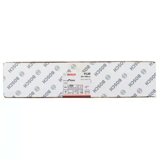 Bosch Accessories Best for Inox 2608608Z44 Csiszolószalag Szemcsézet 120 (H x Sz) 760 mm x 40 mm 10 db