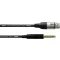Cordial CCM 10 FP XLR Összekötőkábel [1x XLR alj - 1x Jack-dugó, 6,35 mm-es] 10.00 m Fekete