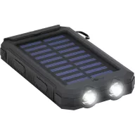   Goobay Goobay 49216 Solar Powerbank 8000 mAh, 2x USB-A Anschlüsse, LED-Anzeige, Schwarz 49216 Napelemes akkutöltő Töltőáram napelem (max.) 200 mA 8000 mAh