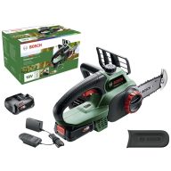   Bosch Home and Garden UniversalChain 18 Akku Láncfűrész Akkuval, Védőkengyellel Penge hossza 200 mm