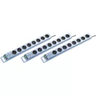   Brennenstuhl 1153340338-3 Túlfeszültség ellen védő elosztó Kék (fémes) Védőérintkezős 3 db