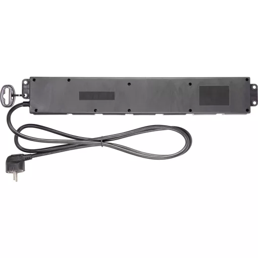 6 részes túlfeszültségvédő elosztó USB-vel, fekete, Renkforce 615C-CMB-SUSB