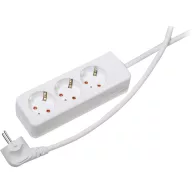   Gebro 106144 Hálózati elosztó 3 részes Fehér Védőérintkezős 1 db