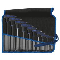   Matador Schraubwerkzeuge Belső kerek hatlap (TX) T markolatú hajlított csavarhúzó T 10, T 15, T 20, T 25, T 27, T 30, T 40, T 45, T 50 9 részes