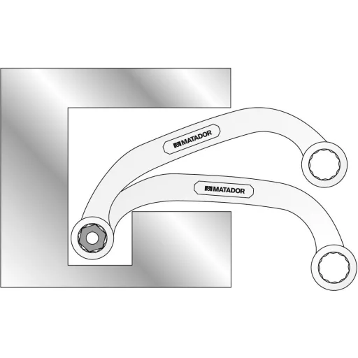 Matador Schraubwerkzeuge 01881922 Kezdő blokk kulcs Kulcsszélesség (metrikus) 19 - 22 mm