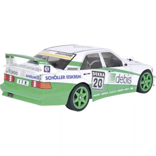 Tamiya 1:10 RC modellautó Elektro Közúti modell Mercedes Benz 190E debis Zakspeed Brushed 4WD építőkészlet TT-01E