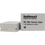   Hähnel Fototechnik HL-10L Kamera akku Megfelelő eredeti akku (kamera) NB-10L 7.4 V 860 mAh