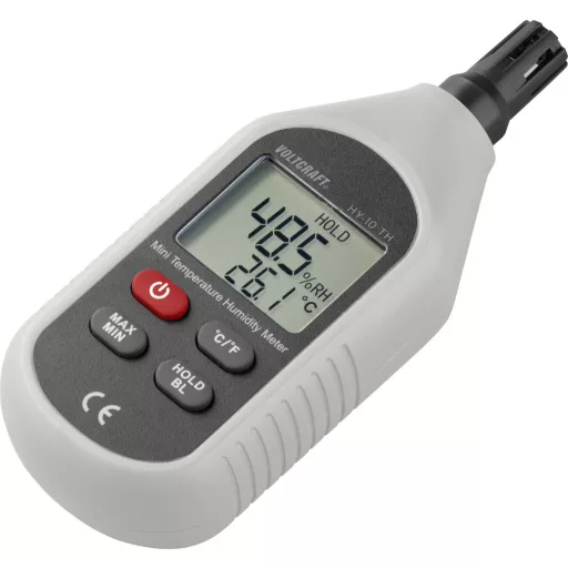 Hőmérséklet- és légnedvesség mérő -10...+60°C 0...100 % rF, Voltcraft HY-10 TH