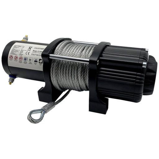 Elektromos kábelcsörlő 12 V 3150 kg acélkábel, Berger & Schröter 31767
