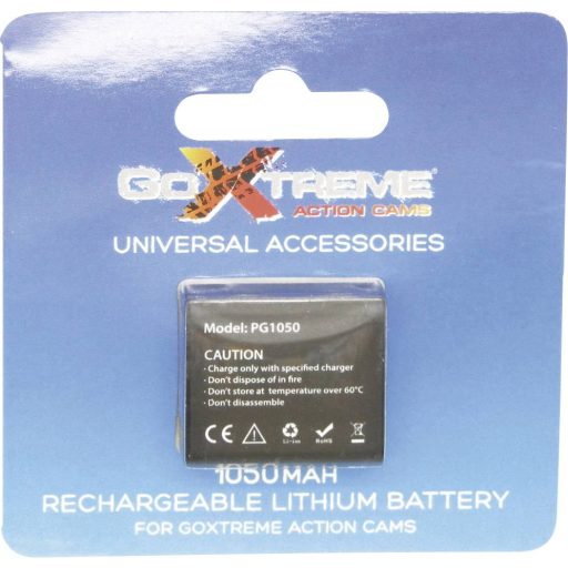 GoXtreme Endurance 1050 Kamera akku Megfelelő eredeti akku (kamera) Endurance 1050 3.7 V 1050 mAh