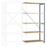   Manuflex RP1105.3003 Polc ráépíthető modul 50 kg (Sz x Ma x Mé) 97 x 2 x 30 cm Acél Porbevonatos Rubinvörös Fa padló
