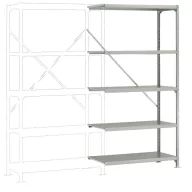   Manuflex RM2130 Polc ráépíthető modul 100 kg (Sz x Ma x Mé) 97 x 2 x 40 cm Acél Cinkezett Ónozott Fém padló
