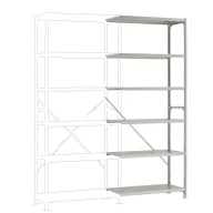   Manuflex RB1191 Polc ráépíthető modul 100 kg (Sz x Ma x Mé) 97 x 2.5 x 40 cm Acél Cinkezett Ónozott Fém padló