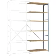   Manuflex RP1405.6011 Polc ráépíthető modul 50 kg (Sz x Ma x Mé) 97 x 2.5 x 30 cm Acél Porbevonatos Rezedazöld Fa padló