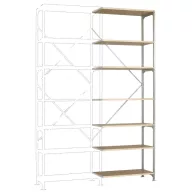   Manuflex RB2285 Polc ráépíthető modul 50 kg (Sz x Ma x Mé) 97 x 3 x 30 cm Acél Cinkezett Ónozott Fém padló