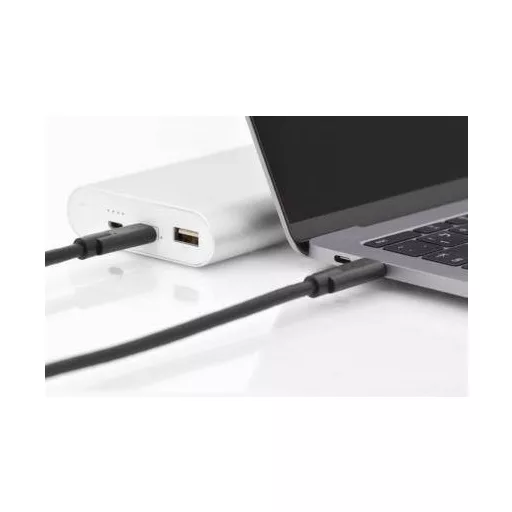 Digitus USB kábel USB 3.2 Gen1 (USB 3.0 / USB 3.1 Gen1) USB-C® dugó, USB-C® dugó 1.00 m Fekete Kettős árnyékolás AK-300139-010-S