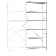   Manuflex RM2359 Polc ráépíthető modul 200 kg (Sz x Ma x Mé) 97 x 2.5 x 30 cm Acél Cinkezett Ónozott Fém padló