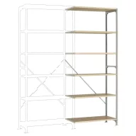   Manuflex RB1188 Polc ráépíthető modul 100 kg (Sz x Ma x Mé) 97 x 2.5 x 30 cm Acél Cinkezett Ónozott Fém padló