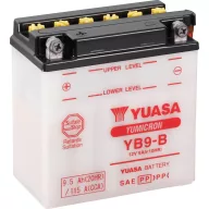   Motorkerékpár elem Yuasa YB9-B 12 V 9 Ah A következő modellekhez Motorkerékpárok, Motoros rollerek, Quadok, Jetski, Hómobil, Fűnyíró traktor