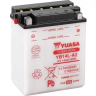   Motorkerékpár elem Yuasa YB14L-A2 12 V 14 Ah A következő modellekhez Motorkerékpárok, Motoros rollerek, Quadok, Jetski, Hómobil, Fűnyíró traktor