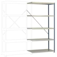   Manuflex RP1124.3003 Polc ráépíthető modul 200 kg (Sz x Ma x Mé) 97 x 2 x 60 cm Acél Porbevonatos Rubinvörös Fém padló