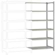   Manuflex RA2572 Raktári polc ráépíthető modul (Sz x Ma x Mé) 90 x 1.9 x 60 cm Ónozott