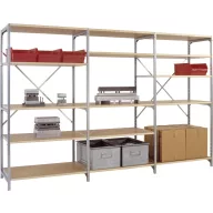   Manuflex RB2108 Polc alapmodul 200 kg (Sz x Ma x Mé) 97 x 2 x 50 cm Acél Cinkezett Ónozott Fa padló