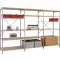 Manuflex RB2108 Polc alapmodul 200 kg (Sz x Ma x Mé) 97 x 2 x 50 cm Acél Cinkezett Ónozott Fa padló
