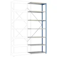   Manuflex RP1718.0001 Polc ráépíthető modul 100 kg (Sz x Ma x Mé) 97 x 2.5 x 40 cm Acél Porbevonatos Szürke, Zöld Fém padló