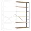 Manuflex RP1426.2001 Polc ráépíthető modul 100 kg (Sz x Ma x Mé) 1.22 x 2.5 x 40 m Acél Porbevonatos Piros, Narancs Fa padló