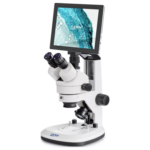 Kern OZL 468 OZL-46 Sztereo-zoom mikroszkóp Trinokulár Beeső fény, Átvilágítás