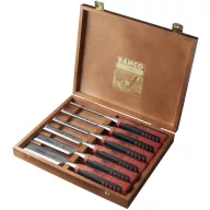   Favéső készlet fadobozban, 6 részes, 6, 10, 12, 18, 25, 32 mm, Bahco 424P-S6-EUR