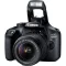 Canon EOS 4000D Kit 18-55mm III Digitális tükörreflexes fényképezőgép EF-S 18-55 mm IS II 18 Megapixel Fekete Optikai kereső, beépített villanófénnyel, WiFi,