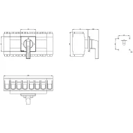   Megszakítók Fekete 4 pólusú 185 mm² 250 A 690 V/AC Siemens 3LD24057UL01