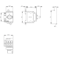   Megszakítók Fekete 3 pólusú 16 mm² 32 A 1 záró, 1 nyitó 690 V/AC Siemens 3LD32301TK11