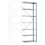   Manuflex RP1719.2001 Polc ráépíthető modul 100 kg (Sz x Ma x Mé) 97 x 2.5 x 50 cm Acél Porbevonatos Piros, Narancs Fém padló