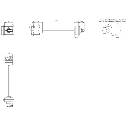 Megszakítók Piros, Sárga 3 pólusú 35 mm² 63 A 690 V/AC Siemens 3LD25170TK13