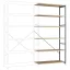 Manuflex RP1427.0001 Polc ráépíthető modul 120 kg (Sz x Ma x Mé) 1.22 x 2.5 x 50 m Acél Porbevonatos Szürke, Zöld Fa padló