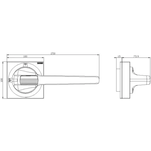 Fogantyú Piros, Sárga Siemens 8UD18614AD05