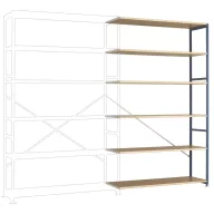  Manuflex RP1441.7016 Polc ráépíthető modul 70 kg (Sz x Ma x Mé) 1.47 x 2.5 x 40 m Acél Porbevonatos Antracit Fa padló